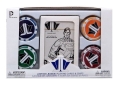 Justice League: playing cards and chips