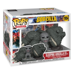 Godzilla Super Sized POP! Movies Vinyl Figure Sleeping Godzilla with Minilla