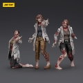 Zombie Dark Source Action Figures 3-Pack Scientists (Female) 8 cm