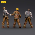 Zombie Dark Source Action Figures 3-Pack Firefighters 8 cm