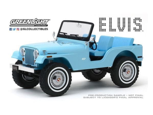 Elvis Presley: Jeep CJ-5 Sierra 1:18 Blue
